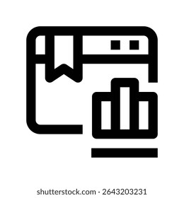 Icono de tendencia con contorno de estilo