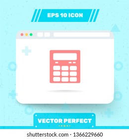 Icon in trendy flat style is isolated on blue background. Symbol for your web site design, logo, app, UI, UX. Vector Illustration, EPS 10.