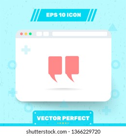Icon in trendy flat style is isolated on blue background. Symbol for your web site design, logo, app, UI, UX. Vector Illustration, EPS 10.