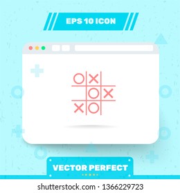 Icon in trendy flat style is isolated on blue background. Symbol for your web site design, logo, app, UI, UX. Vector Illustration, EPS 10.