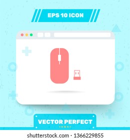 Icon in trendy flat style is isolated on blue background. Symbol for your web site design, logo, app, UI, UX. Vector Illustration, EPS 10.