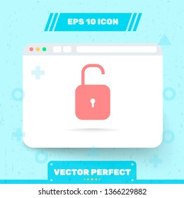 Icon in trendy flat style is isolated on blue background. Symbol for your web site design, logo, app, UI, UX. Vector Illustration, EPS 10.