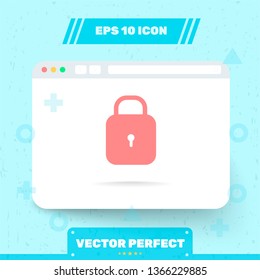Icon in trendy flat style is isolated on blue background. Symbol for your web site design, logo, app, UI, UX. Vector Illustration, EPS 10.