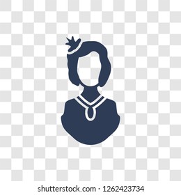 fiancée icon. Trendy fiancée logo concept on transparent background from Family Relations collection