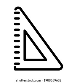 Icono Del Triángulo. Diseño de contorno negrita con ancho de trazo editable. Ilustración vectorial.