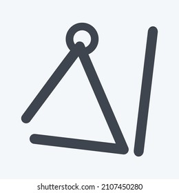 Icon Triangle - Glyph Style - Simple illustration, Good for Prints , Announcements, Etc