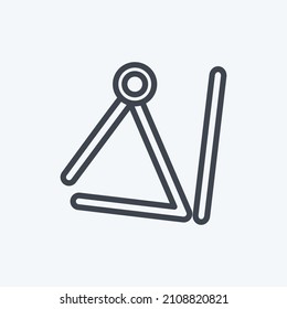 Icon Triangle - Line Style - Simple illustration, Good for Prints , Announcements, Etc