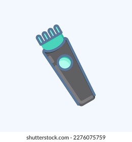 Icon Trimmer. related to Barbershop symbol. Beauty Saloon. simple illustration
