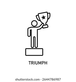 Icon a triumph, isolated against a clean background.