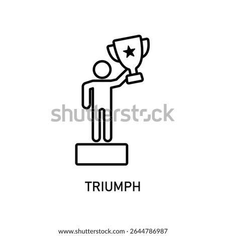 Icon a triumph, isolated against a clean background.