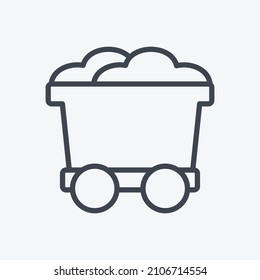 Trole de iconos - Estilo de línea - Ilustración simple, Buena para impresiones , Anuncios, Etc