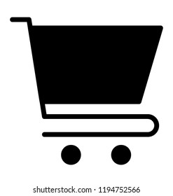 Icon of a trolly depicting shopping