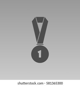 Icon of trophy and award. Vector illustration