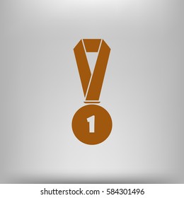 Icon of trophy and award. Vector illustration