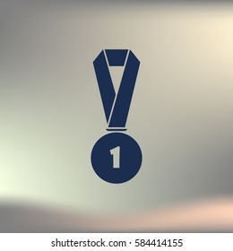 Icon of trophy and award. Vector illustration