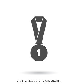 Icon of trophy and award. Vector illustration