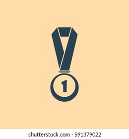 Icon of trophy and award. Vector illustration