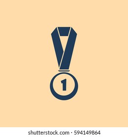 Icon of trophy and award. Vector illustration