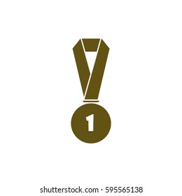 Icon of trophy and award. Vector illustration