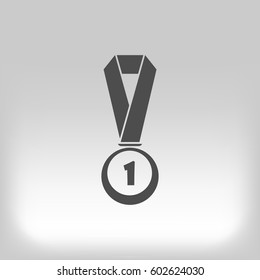 Icon of trophy and award. Vector illustration