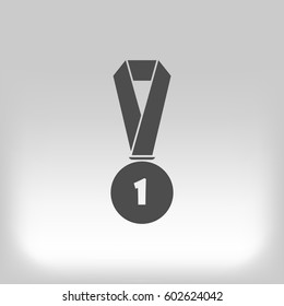 Icon of trophy and award. Vector illustration
