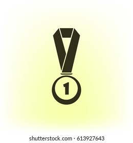 Icon of trophy and award. Vector illustration