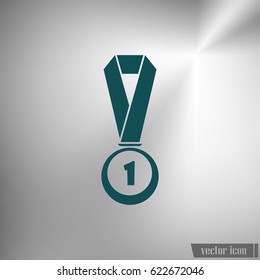 Icon of trophy and award. Vector illustration