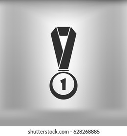 Icon of trophy and award. Vector illustration