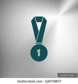 Icon of trophy and award. Vector illustration