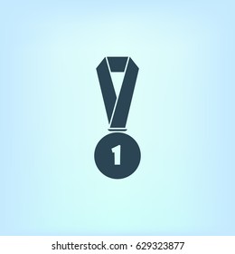 Icon of trophy and award. Vector illustration
