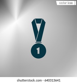 Icon of trophy and award. Vector illustration