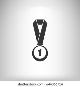 Icon of trophy and award. Vector illustration