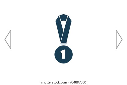 Icon of trophy and award. Vector illustration