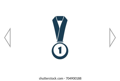 Icon of trophy and award. Vector illustration
