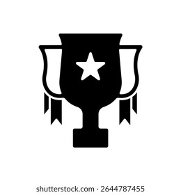 Symbol eine Trophäe einzeln auf sauberem Hintergrund.