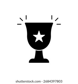 Icono de un trofeo, aislado sobre un fondo limpio.