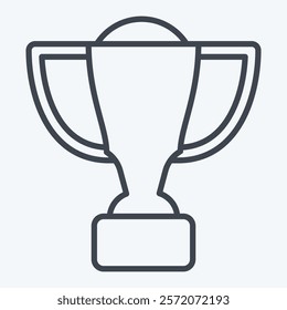 Icon Trophy. related to Equestrian Sport symbol. line style. design editable