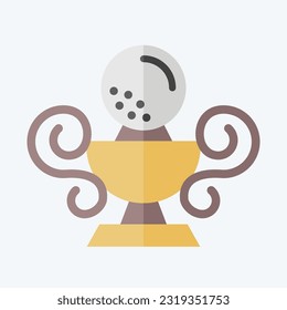Icon Trophy. related to Golf symbol. flat style. simple design editable. simple illustration