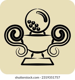 Icon Trophy. related to Golf symbol. hand drawn style. simple design editable. simple illustration