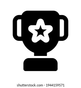 Icon Trophy With Style Glyph 