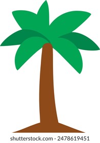 icon of tropical tree in vector design