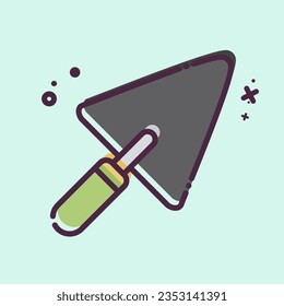 Icon Trowel 2. related to Building Material symbol. MBE style. simple design editable. simple illustration