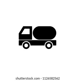 The icon of truck auto barrel. Simple flat icon illustration, vector of truck auto barrel for a website or mobile application on white background