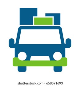 Icon for truck delivery services / moving goods.