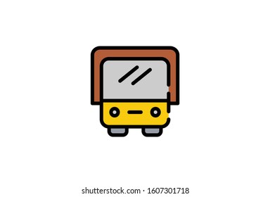 Icon Truck Simple Design Vector Illustrator