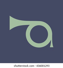Icon of Trumpet. Eps-10.