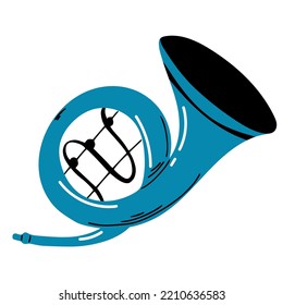 icon. trumpet. vector illustration isolated on white