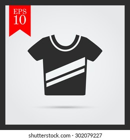 Icon of t-shirt with diagonal stripes print