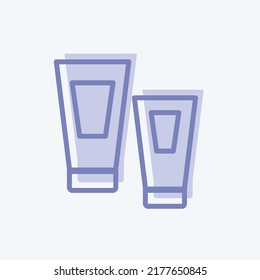 Icon Tubes. suitable for Spa symbol. two tone style. simple design editable. design template vector. simple symbol illustration
