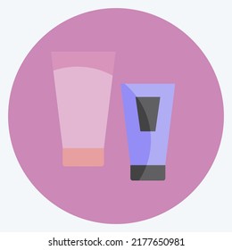 Icon Tubes. suitable for Spa symbol. flat style. simple design editable. design template vector. simple symbol illustration